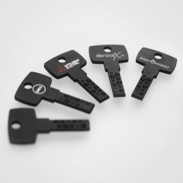 Lucky Lock plastic keys with customer logo