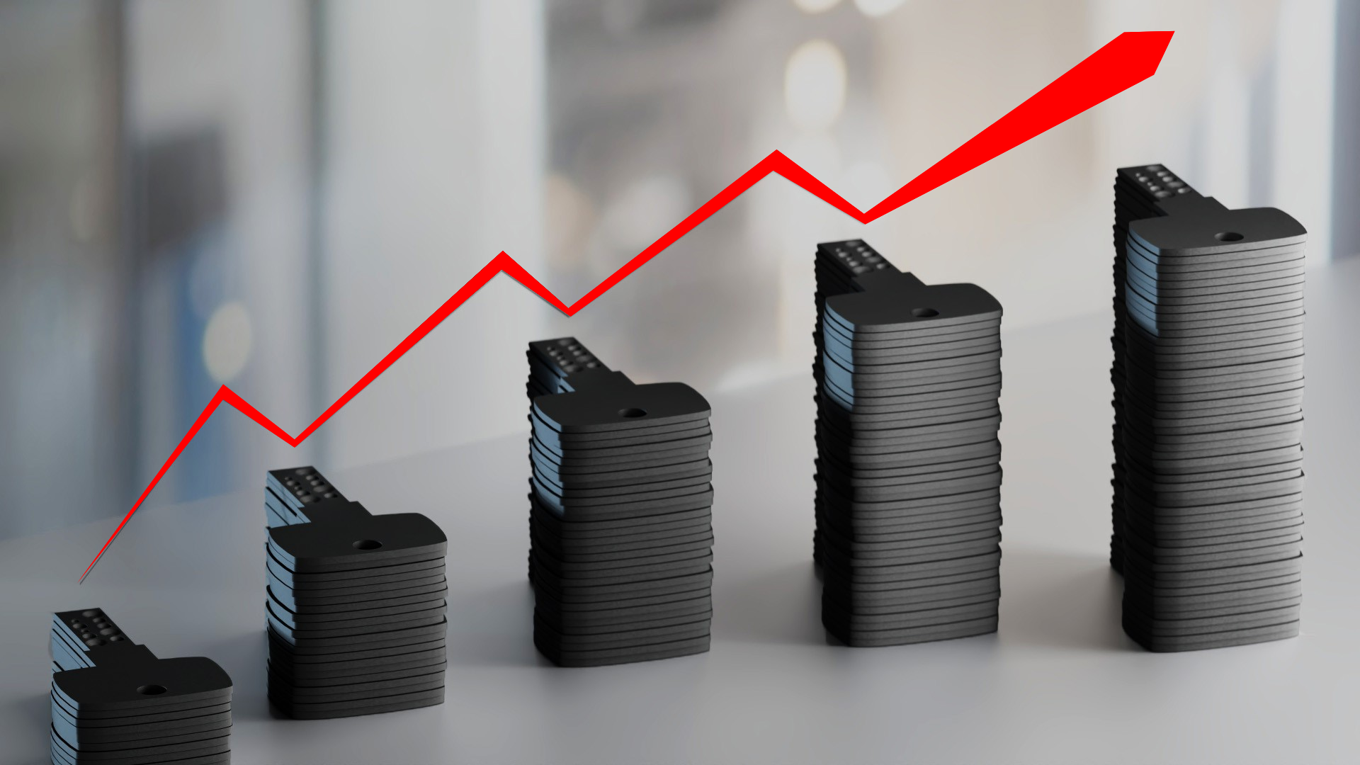 Chart: rising visitor numbers with Lucky Lock